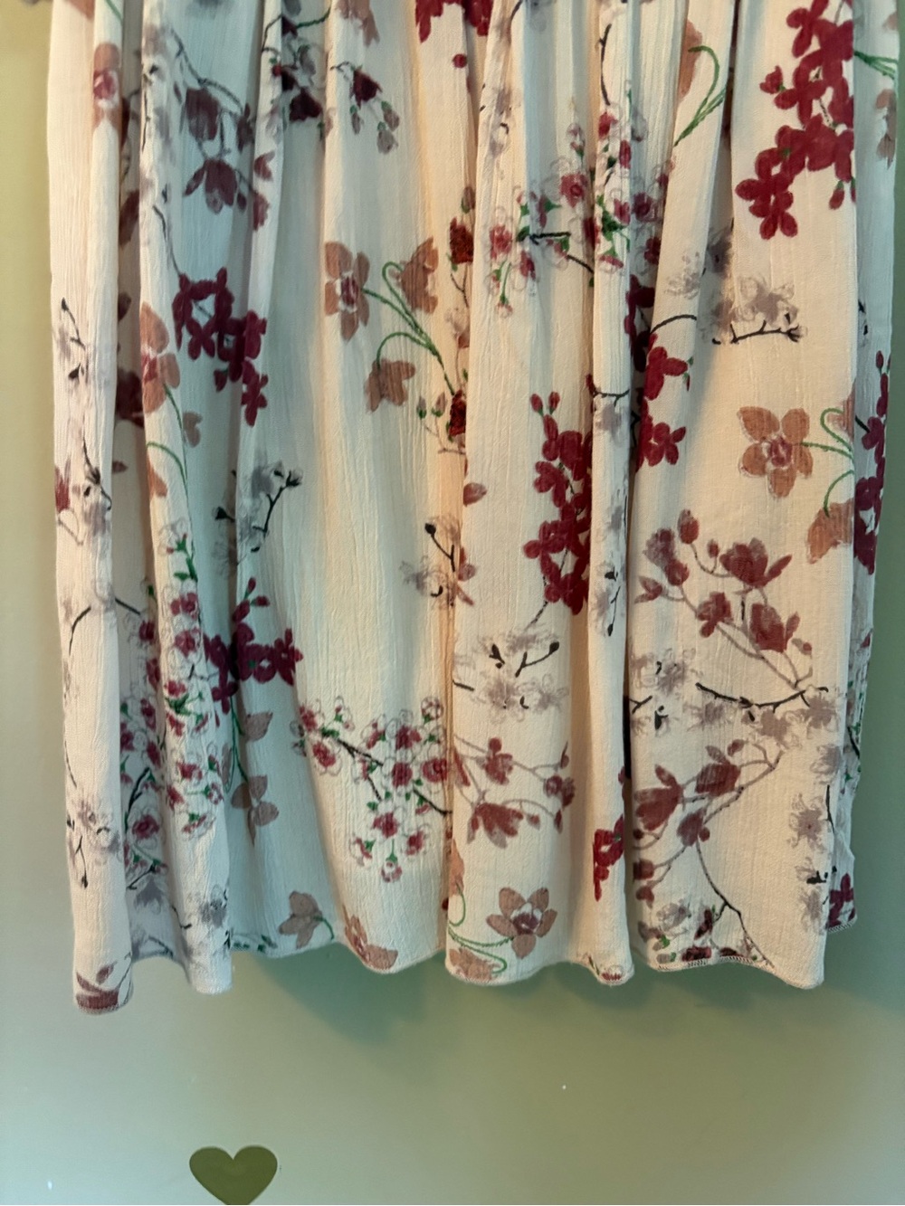 Patrons of Peace Boho Floral Asymmetrical Ruffle Top Dress - Picture 8 of 12